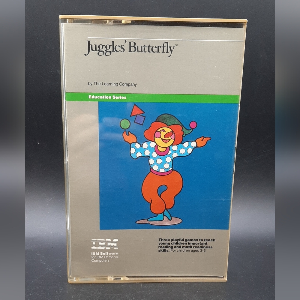 Juggles Butterfly IBM Corp 1983 Learning Company Vintage Computer Software